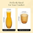 thumbnail image 2 of American Atelier Bedside Water Carafe with Tumbler Cup - 40 Oz Amber, 2 of 5