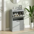 thumbnail image 2 of HOMCOM Armoire à Chaussures Étroite pour Entrée avec Tiroirs Basculants Tablette Ajustable, 2 of 10
