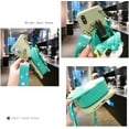 thumbnail image 3 of Wallet Case for iPhone 14 Pro Case Cute iPhone Case with Strap Lanyard Kawaii Phone Cases Funny Soft Silicone Shockproof Protective Cover iPhone 14 Pro Case for Women Girls (Dinosaur Green), 3 of 13