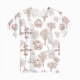 thumbnail image 3 of TOWED22 Toddler Little Girl Boy Halloween Shirt Kid Graphic Print Tshirt Short Sleeve Tee Top, 3 of 6