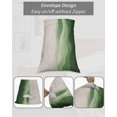 thumbnail image 7 of Green Beige Ombre Pillow Covers King Size, Minimalist Ocean Waves Linen Soft Bed Throw Pillowcases Breathable Cooling Long Lumbar Body Pillow Sham Cover for Bed Sofa 20''x40'', 7 of 7