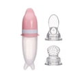thumbnail image 1 of Silicona bebé niños alimento dispensador cuchara exprimir botella de alimentación con chupete, 1 of 5