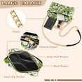 thumbnail image 3 of FORMRS Women Crossbody Purse with Chain Strap Vegan Leather Shoulder Handbag, Retro Floral, 3 of 7