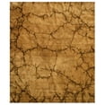thumbnail image 1 of EORC KA100BN 4 x 6 ft. Tie-Dye Brown Handmade Wool Brown Dip Dyed Rug, 1 of 3