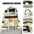 thumbnail image 3 of FORMRS Mini Backpack Purse for Women Travel Daypack Casual Shoulder Bag, Floral Watercolor Oranges, 3 of 7