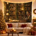 thumbnail image 3 of Open Botanical Book Across a Layered Library Desk, Cozy Vintage for Plant Lovers, Herbalist Decor, Housewarming Gift, Tapestry Wall Hanging for Study Room and Reading Nook, 3 of 7