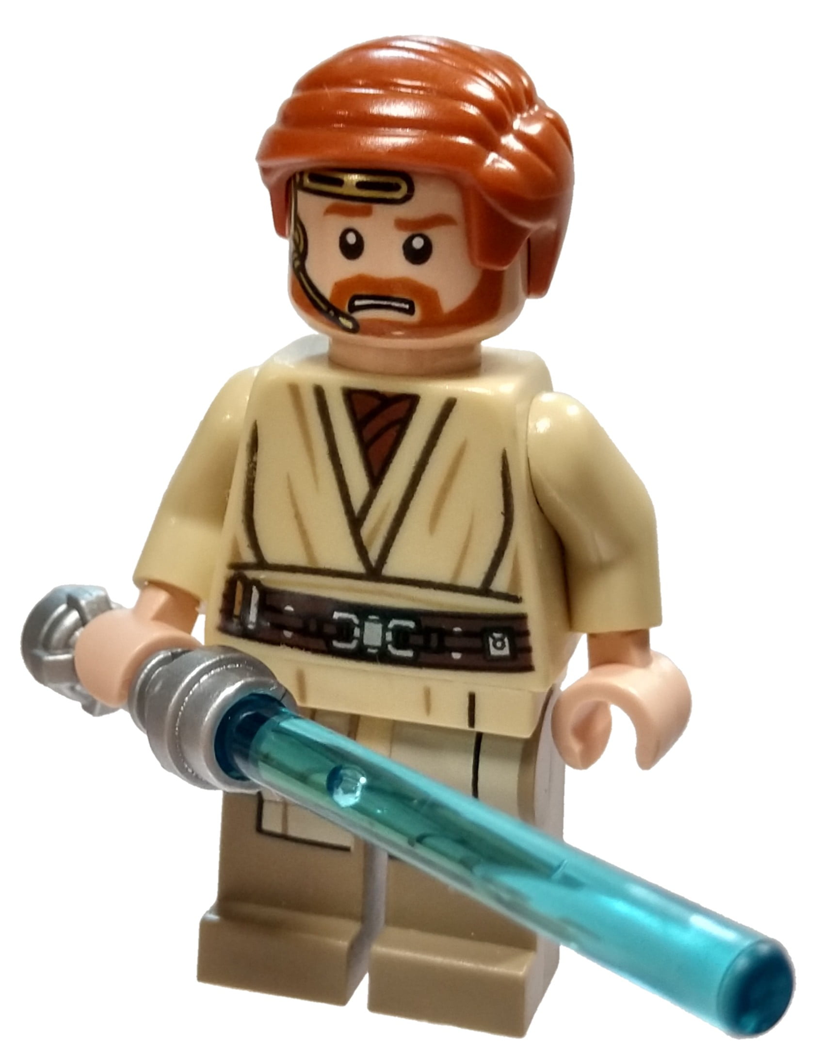 Obi-Wan Kenobi Padawan Lego Star Wars Minifigures flesh head cloaked