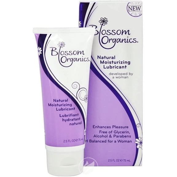 Blossom Organics Lubricant - Natural Moisturizing - 2.5 fl oz, Pack of 2