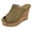 Green, variant on Wedge Sandals for Women Arch Support Comfortable Heels Cushioned Cork Platform Slippers Convenient Casual Shoes for All Day Wear Brown Size 9.5