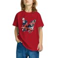 thumbnail image 5 of GERsome American Flag Unisex Kids Short Sleeve Tshirts 4th of July Patriotic Crew Neck Pullover Tops USA Star Stripes Tshirts for Boys Girls, 5-6 Years, 5 of 6