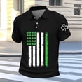thumbnail image 4 of DGMIOCS Mens Polo Moisture Wicking Button Placket Work Black XXL, 4 of 5