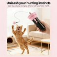 thumbnail image 3 of Automatic Cat Teaser Launcher, Electric Cat Wand Toy with Telescopic Rope, Interactive Automatic Retractable Cat Teaser with Plush Ball, Fuzzy Ball Launcher Toy for Bored Indoor Pets (B), 3 of 7