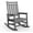 Chaise Lounges | Gray 1Pc, variant on Patio Furniture HDPE Rocking Chair Outdoor Set of 2 Poly High Back Porch Rocker Chairs for Adults All Weather Resistant Furniture for Patio Front Porch Black
