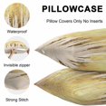 thumbnail image 5 of Throw Pillow Covers 24x24 Inch Set of 2, Abstract Gold Waterproof Outdoor Pillow Covers, Modern Brush Luxury Strokes Artwork Decorative Cushion Pillowcases for Couch, Sofa, Bed, Garden, Patio, 5 of 9