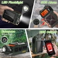 thumbnail image 6 of Jazmm Solar Emergency Radio with 4000mAh Power Bank, Hand Crank & Bluetooth 5.0, Portable Survival Radio with SOS Alarm/Flashlight, NOAA Weather/FM/AM/SW for Camping, Hiking, Blackouts, 6 of 7