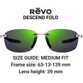thumbnail image 2 of NEW REVO Men's Descend Fold Crystal Evergreen Polarized Sunglasses MSRP $239, 2 of 4