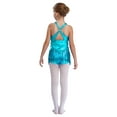 thumbnail image 2 of Aislor Sequins Latin Dance for Girls Ballet Dress for Lyrical Jazz Rumba Chacha Samba Ballroom Dancewear Sky Blue 10, 2 of 7