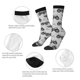 thumbnail image 4 of Balery Gray Tractor Calcetas Largas con Estampado para Hombre y Mujer – Suaves y Transpirables, Talla Única (US 5-11), 4 of 6