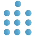 thumbnail image 3 of Xingzhi 10 Pieces EVA Foam Golf Swing Exercises Practice Training Balls Light Blue, 3 of 5