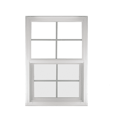 Double Pane Vertical Windows 24" x 36" White Vinyl Window with Grids Low E G7