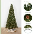 thumbnail image 5 of Nearly Natural 11ft. White Mountain Pine Artificial Christmas Tree with 1050 Clear LED Lights, 5 of 15