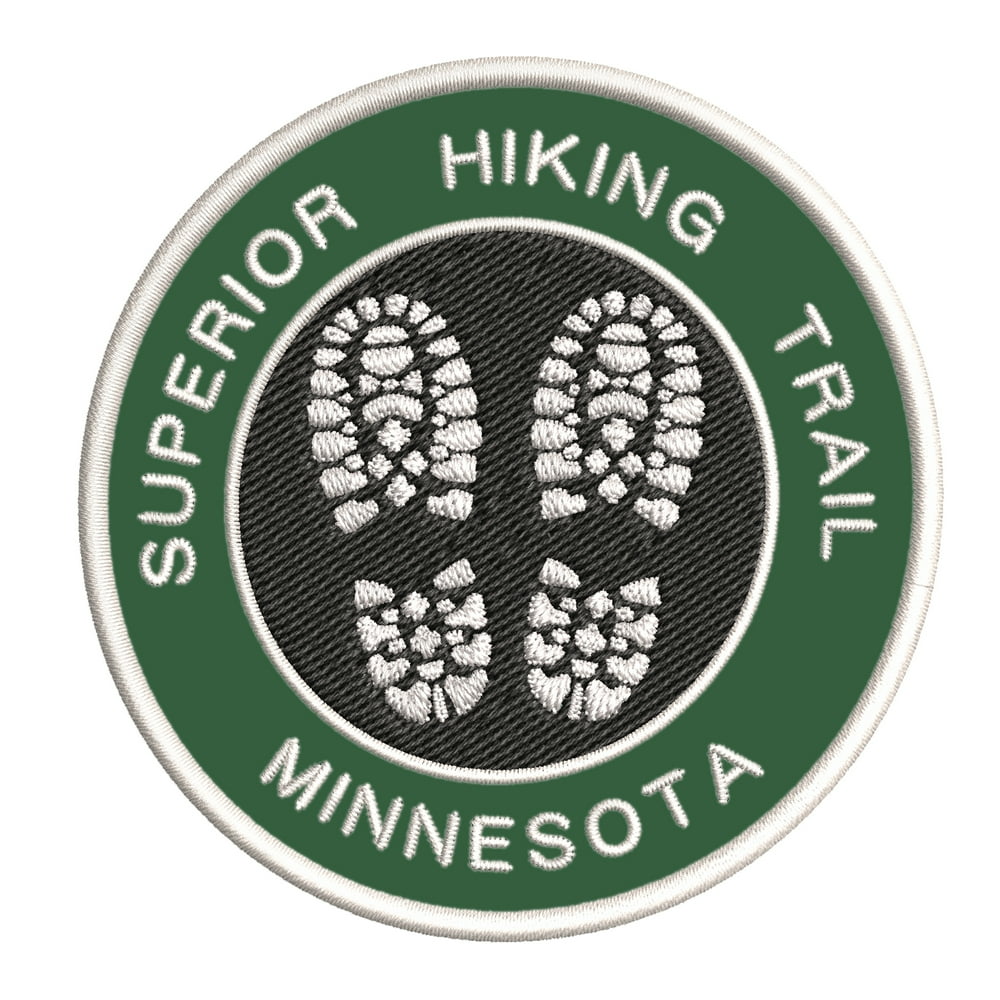 Go Trekking! At Superior Hiking Trail, Minnesota 3.5 Inch Iron Or Sew