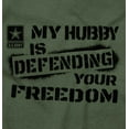 thumbnail image 2 of US Army Logo Hubby Defending Freedom Women Plus Size Long Sleeve Tee Brisco Brands 2X, 2 of 5