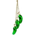 thumbnail image 5 of Northlight 8.5" Green Shiny Pickle Cluster Trio Glass Christmas Ornament, 5 of 5