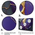 thumbnail image 3 of Designart Abstract Geode Purple I Canvas Wall Art, 3 of 5