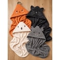 thumbnail image 2 of Modern Moments by Gerber Baby Neutral Halloween Hooded Towel, Bat, 2 of 7