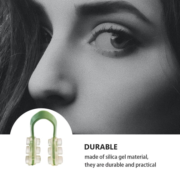 Minkissy Nose Clips Breathing Silica Gel Green Combination Shape 1 Set