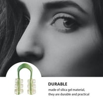 Minkissy Nose Clips Breathing Silica Gel Green Combination Shape 1 Set