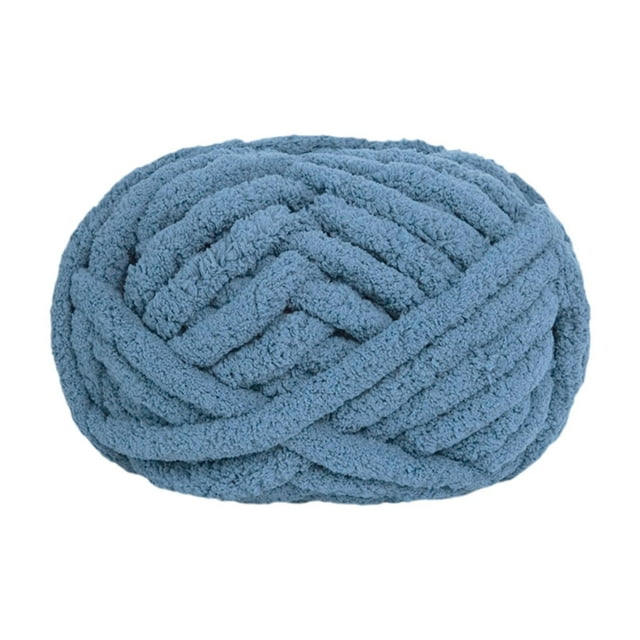 Hilo grueso y voluminoso Gloria hilo de relleno lavable para tejer a mano Gris azul