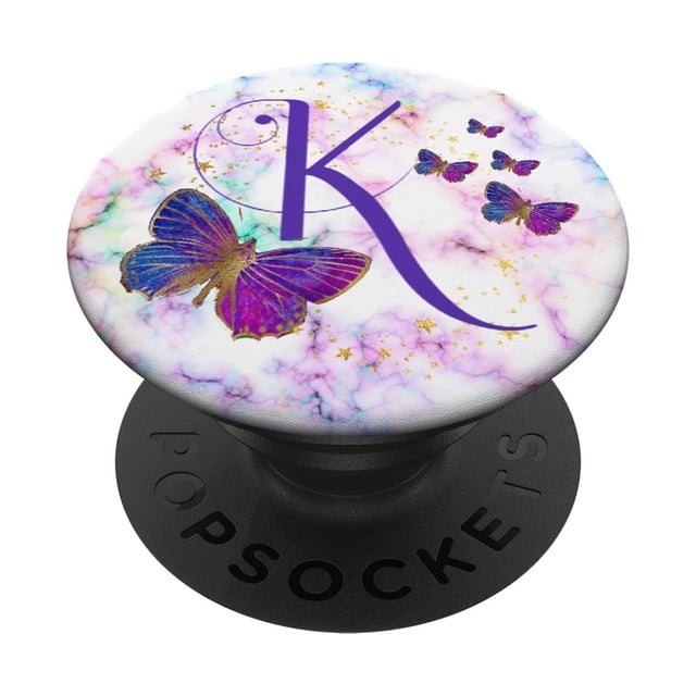 Grip KimiqueMonogram K Butterfly PopGrip para teléfono móvil