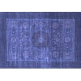 thumbnail image 1 of Ahgly Company Machine Washable Indoor Rectangle Abstract Blue Modern Area Rugs, 3' x 5', 1 of 4