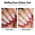 thumbnail image 5 of modelones Red Gel Nail Polish Set - 6 Colors Ruby Sparks Collection Popular Glitter Gel Polish Cat Eye Magnetic Gel Burgundy Red Sparkle Bloody Nail Gel Polish Kit Valentine's Day Nail Art DIY Gift, 5 of 9