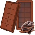 thumbnail image 1 of 2pcs Silicone Chocolate Molds, Diy Deep Chocolate Bar Moulds, Non-stick Baking Molds For Making Candy/sweet/chocolate/ice, 1 of 5