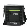 thumbnail image 1 of Titan by Arctic Zone 24 Can Welded Soft Cooler with Waterproof Exterior, Black & Green with 9 Quart Volume Capacity, 1 of 8