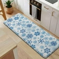 thumbnail image 5 of Blue Christmas Snowflake Pattern Kitchen Rug Mat,Kitchen Runner Rugs Non Skid Washable,Decorative Kitchen Floor Mats for Kitchen,Sink,Laundry,17"x47.2", 5 of 7