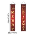 thumbnail image 3 of Leodye 2pcs Christmas Door Decorations Xmas Porch Banner Merry Christmas Hanging Couplet Banner for Holiday Outdoor Indoor Home Wall Decor-11.81 x 70.87 in, 3 of 6