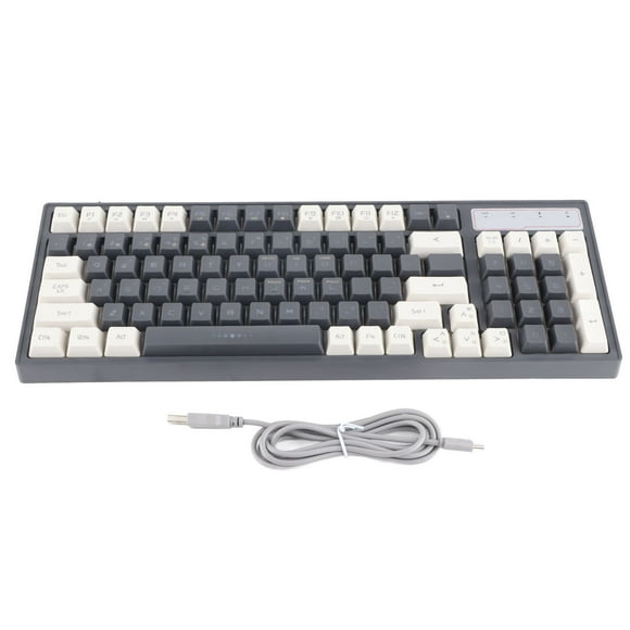 Teclado Gaming Inalámbrico Sincero Ergonómico 96 Teclas Luz RGB L900 Gris Blanco