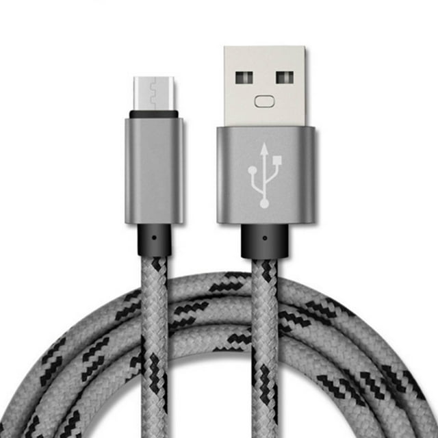 Cateissary Cable USB de alta velocidad, cargador rápido, cable de carga trenzado de nailon tipo C para carga rápida S10 X50 Pro Teléfono y Comunicación rosa roja