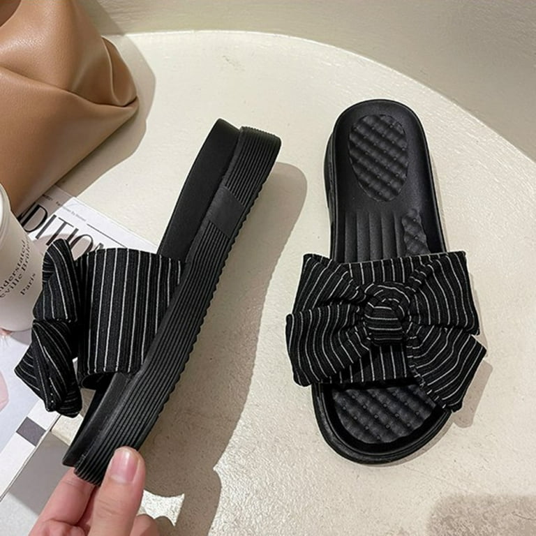 Puma bow deals slides black