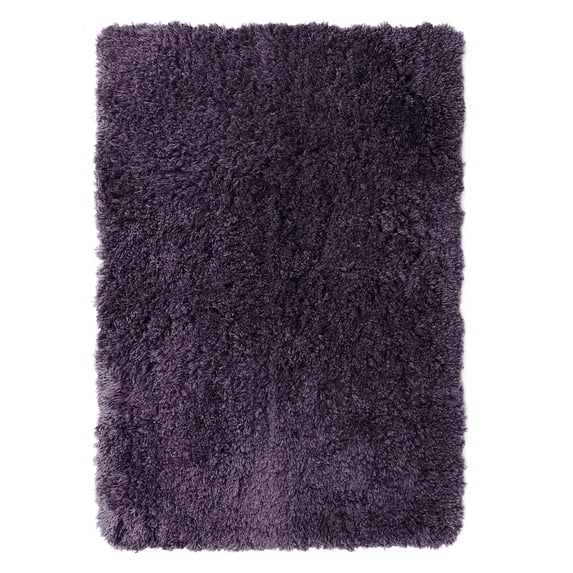 Nestl Super Soft Shaggy Bath Rug, Absorbent Bathroom Rug, 20" x 32", Purple