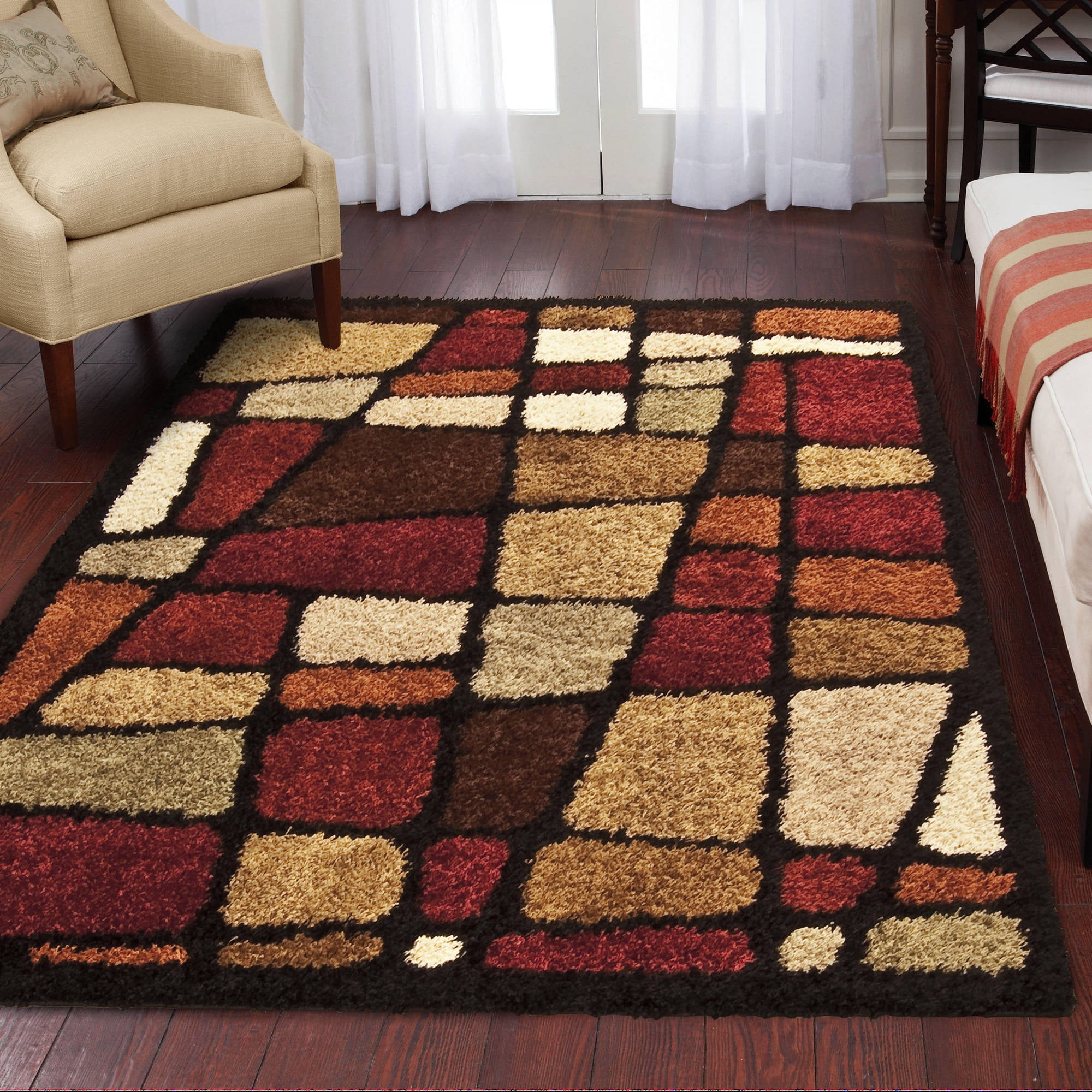 Shag Area Rugs For Living Room orian rugs shag streetfair multi-colored area rug or runner Shag Area Rugs For Living Room orian rugs shag streetfair multi-colored area rug or runner