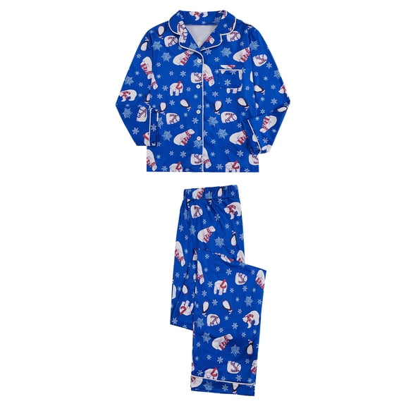 GYRATEDREAM Matching Family Christmas Pajamas Long Sleeve Button Down PJs Sets Holiday Sleepwear Loungewear