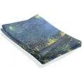 thumbnail image 4 of GZHJMY Starry Night over The Rhone Van Gogh Tapestries Wall Hanging Bedding Tapestry Aesthetic Tapestries for Bedroom Living Room Dorm Home Wall Decor 60" x 40" Horizontal Gift Decor, 4 of 7