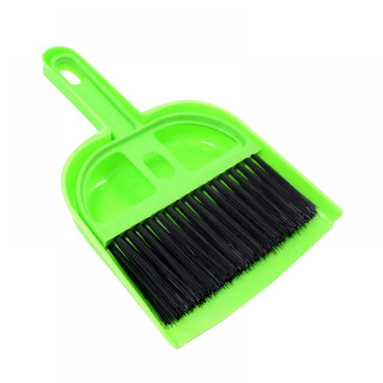 Happylost Upgrade Broom and Dustpan Set, Self-Cleaning with