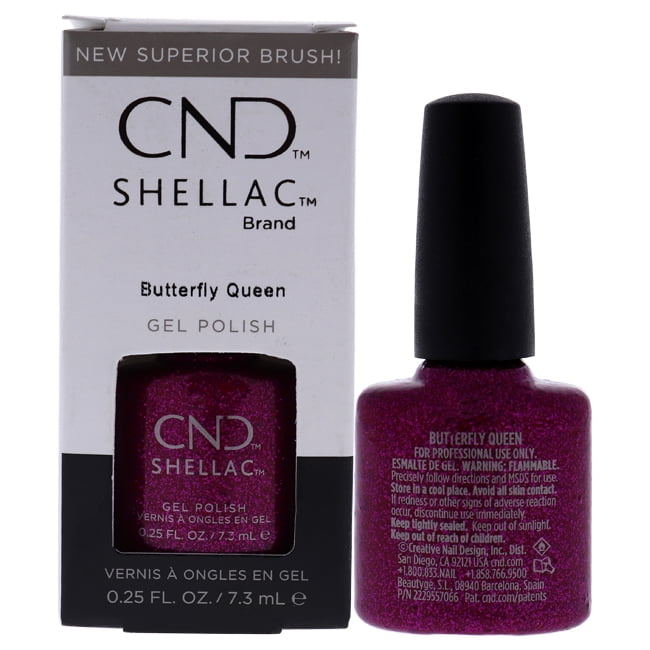CND Shellac Nail Color for Women, Butterfly Queen, 0.25 oz