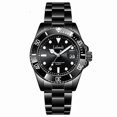 thumbnail image 3 of Mens Waterproof Quartz Watch With Black White Gold Color Variants And Durable Case, 3 of 11